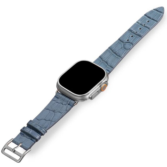 Genuine Alligator Watch Strap – Premium Exotic Skin Rain SW Color